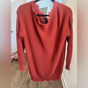 Forever 21 burnt orange sweater dress. Size Small